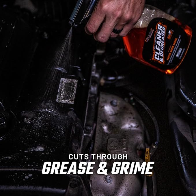 Slick Products Heavy-Duty Cleaner & Degreaser – Professional Strength Citrus Formula for Tires, Wheels, Engines, Chains & Tough Grime – Ready to Use or Dilute, 64 oz
