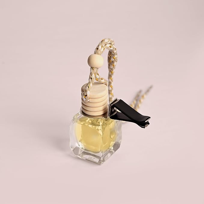 Tuscan Leather Hanging Air Freshener for Car, Home | with AC Vent Clip|10ml, 0.34 fl.oz|Luxury, Organic, Toxin-Free, Alcohol-Free Perfume|Interior Accessory for fresh Aroma|Long Lasting Fragrance