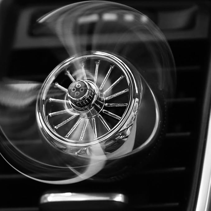 INEBIZ Car Air Freshener Vent Clip, Propeller Aromatherapy Diffuser, with 2-piece Long Lasting Scent Refill, Automotive Interior Accessories Universal for Men & Women