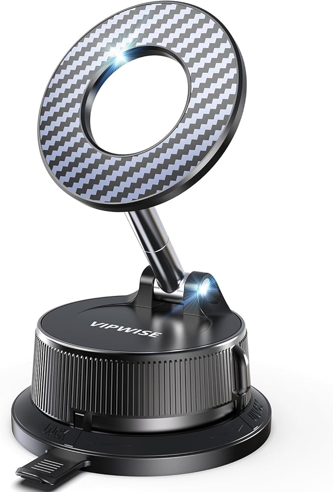 Magnetic Phone Holders for Your Car [89+LBS Suction & 3200gf Magnetic] 360° Adjustable Magsafe Car Phone Mount, Vacuum Suction Cup Car Mount for iPhone 17 Pro Max 16 15 14 13 12 Air Plus