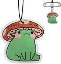 Mushroom Umbrella Frog Car Air Fresheners Hanging Air Fresheners Scented Hanging Ornaments Refresh Airs Fragrant Pendant Frog Car Accessories Interior Decor Home Frogs Gifts for Men Women