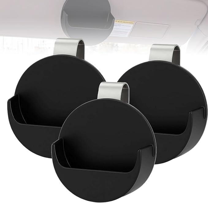 Dip Can Holder for Car Visor, Chew Holder for Car, Cars Sunvisor Bracket, Space Saving Auto Interior Accessory, Non-Slip Compact Storage Holster Clip for Truck (3pc)