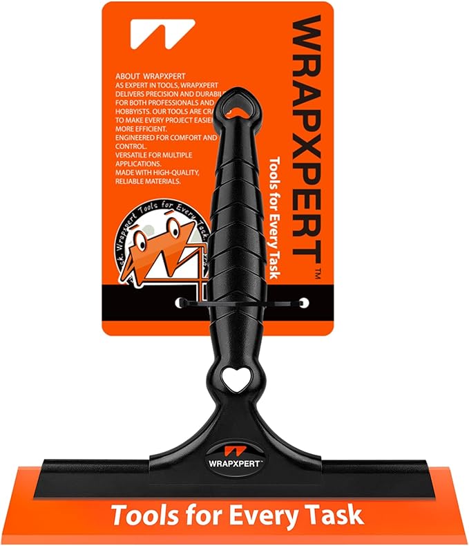 WRAPXPERT Window Tint Squeegee 8.3-Inch Silicone Squeegee for Car Windows, Window Tint Tool Kit for Windshield, Side Mirror, Shower Glass, and House Windows/Door Cleaning