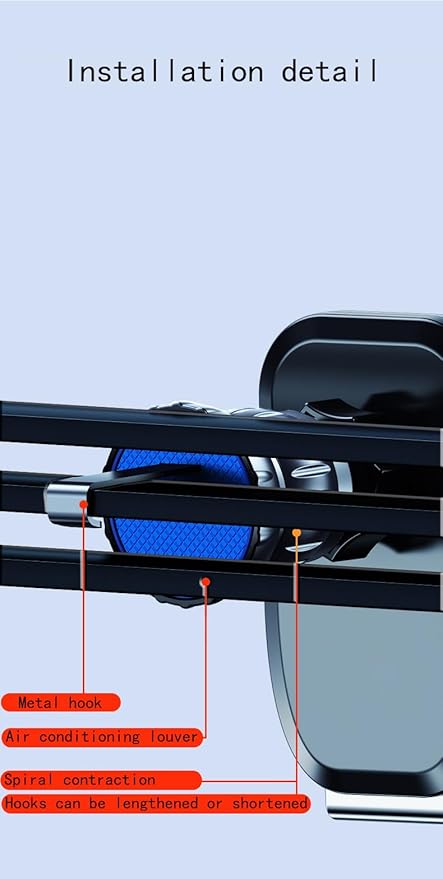 car Phone Holder Mount,Car Vent Phone Mount, UniversalCell Phone Mount [2025 Most Stable and FlexibleSuction Cup] Vent Dashboard Windshield Cellphone Mount Car Fit for All Phones