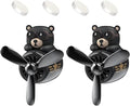 2 Pieces Car Air Fresheners, Cute Bear Pilot Car Diffuser, Propeller Air Outlet Vent Fresheners, Suitable for Automotive Interior Decoration (bear+bear)