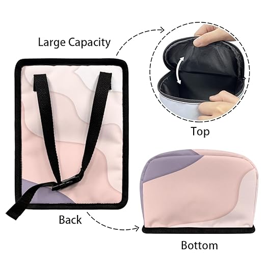 1.2 Gallons Trash Can for Car, Panther Hanging Car Trash Bag, with Zipper Leak-Proof Lid Design, Adjustable Hanging for Tail of Console/Back of Seats, Easy to Clean, Family Trips Essential