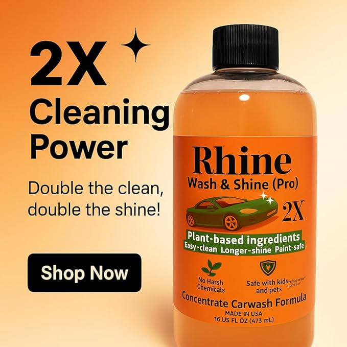 Plant-based Eco-friendly Car Wash Soap, Non-Toxic, High-Foam, Concentrated Premium Car cleaning soap