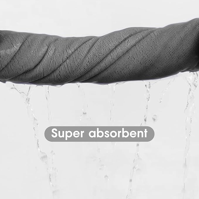 JML Large Bath Towels Set, 2 Pack, 30" x 60", Microfiber Body Towels for Adult, Oversized, Soft, Absorbent, Fast Drying for Shower Sauna Yoga Swimming Sport Fitness Gym Pool (Green-Floral Embossed)