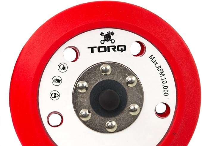 Chemical Guys TORQ BUFLC201 R5 Dual-Action Backing Plate with Hyper Flex Technology, Red (5 Inch)