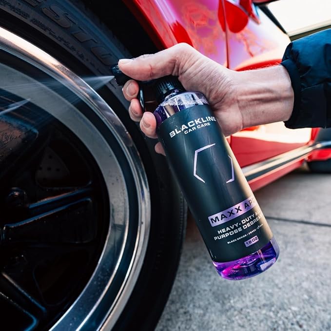 Blackline Car Care - MAXX APD - All Purpose Cleaner - Heavy Duty Industrial Degreaser | Tire, Engine, Wheel, car seat, car interior, Detailing Cleaner