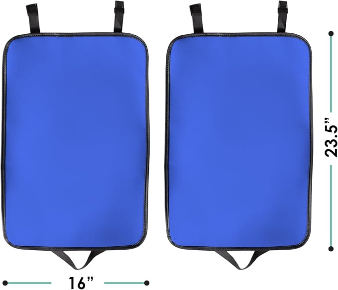 FH Group Faux Leather Auto Seat Back Kick Protectors, Heavy Duty Car Kick Mats for Kids –2-Pack Back Seat Protector for Driver and Passenger Seat, Waterproof Protection, Easy to Clean