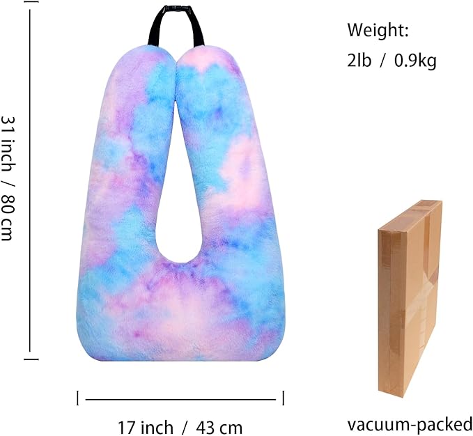 Children Travel Pillow Car Pillow Removable U-Shaped Pillow for Adults to Support Head and Body in The Back Seat of Long Car Trips