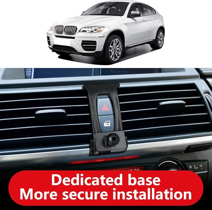 Car Phone Holder for BMW X5 2007-2013 ，BMW X6 2008-2014 E70 E71 3.0si 4.8i xDrive 30i 35d 48i 50i Auto Accessories Navigation Bracket Interior Decoration Mobile Cell Phone Mount case