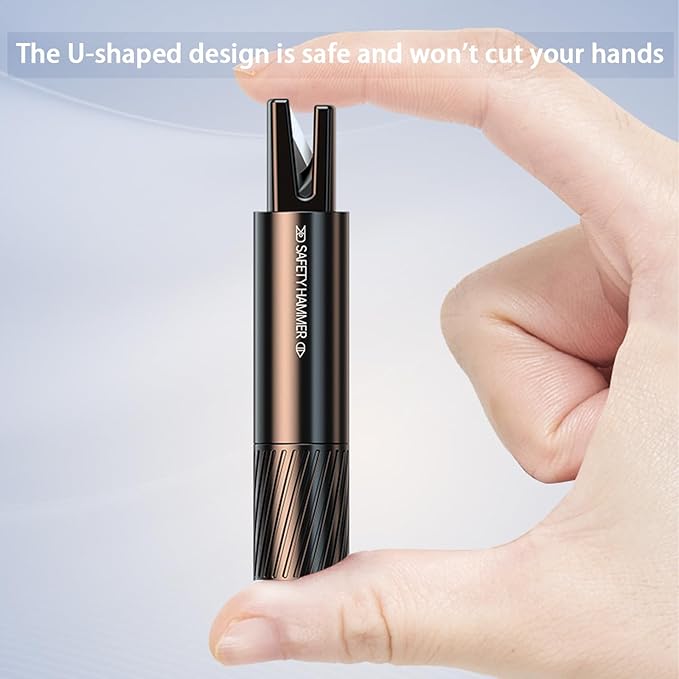 Safety Hammer - New safety glass breaker, underwater safety hammer, car hammer, seat belt cutter, window breaker, emergency escape tool, suitable for various glass breakers, safety hammer (3 pieces)