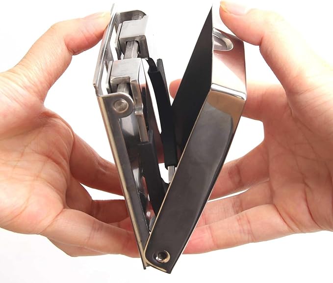 1-Pack Adjustable Stainless Steel Boat Cup Holder | Marine-Grade Foldable Drink Holder with Silicone Grip | Fits 2.625"-3.5" Cups, for Boat, RV, Car & Yacht