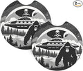 UFO Alien and Bigfoot Car Coasters for Cup Holders Pack of 2 Neoprene Cup Mat Pad Vehicle Interior Accessories for Men Women