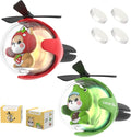 2 Pcs Pilot Car Air Freshener, Cute Dog Car Vent Clip Air Freshener Automotive Air Outlet Fan Diffuser, Automotive Interiors Vent Decoration (Red+Green)
