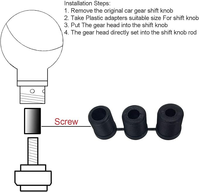 Abfer Aluminum Shift Knob 9CM Cool Car Gear Stick Shifter Lever Handle Fit for Most Automatic Manual Vehicle (Blue)