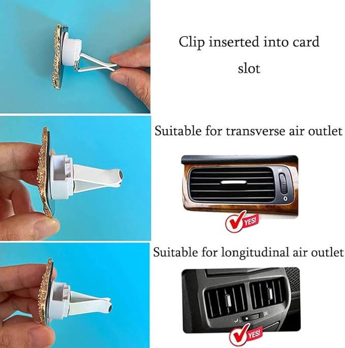 ZOSTLAND Rhinestone Car Decorative Clip,Car Air Fresheners,Metal Vent Clip,Bling Auto Air Vent,Personalized Automotive Interior Decoration Accessories,Auto Decor Gift for Women,Men (2pcs Owl)