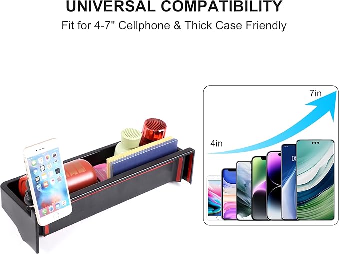 for Hummer EV Accessories Center Console Dashboard Storage Tray Aluminum Phone Holder Mount,360 Degree Rotatable Phone Holder Stand Dash Box Organizer for Hummer EV SUV Pickup 2022-2024 2025 2026 (F)