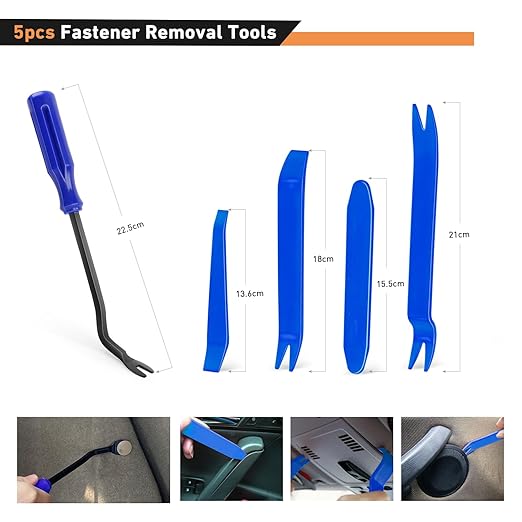 GOOACC 900Pcs Plastic Rivets and Auto Body Fasteners Assortment -24 Most Popular Sizes Nylon Bumper Clips with 10 Cable Ties for GM, Ford, Chrysler, Toyota, Honda, Nissan, Mazda, Chevy, Jeep, etc.