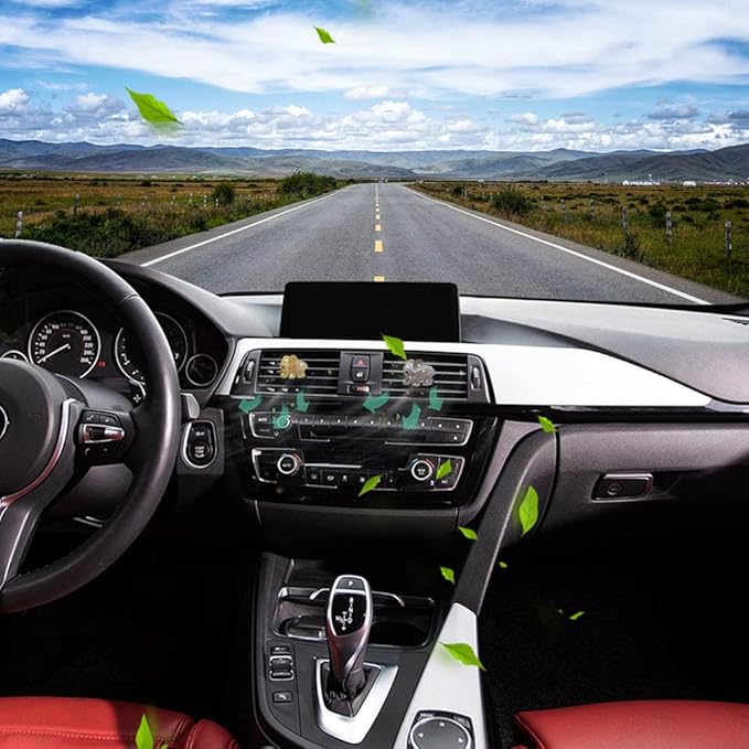 ZOSTLAND Rhinestone Car Decorative Clip,Car Air Fresheners,Metal Vent Clip,Bling Auto Air Vent,Personalized Automotive Interior Decoration Accessories,Auto Decor Gift for Women,Men(2pcs Elephant)