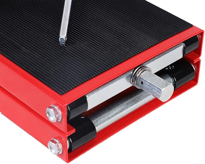 1100 LB Heavy Duty Wide Deck ATV Motorcycle Bike Scooter Scissor Lift Jack Crank Stand with Safety Bar
