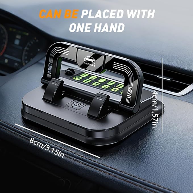 Car Phone Holder 360 Degree Rotation, 2026 New Dashboard Phone Mount, Multifunctional Suction Cup Phones Stand, Adjustable Car Bracket for Navigation in Vehicles, Universal Mobile Stand (B)