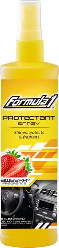 Formula 1 Interior Detailing Protectant Spray, Car Interior Cleaner with Lasting Strawberry Fragrance and UV Protection, Safe for Vinyl, Rubber, Plastic, & Dashboard - 10oz