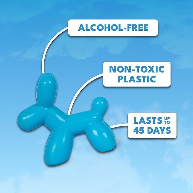 Little Pup 96613 Blue Raspberry Slushy Scent Car Air Freshener Clip Provides Long-Lasting Freshness in a Compact Design, Fights Odors for up to 45 Days, Cute Car Odor Eliminator, Non-Toxic, Pack of 1