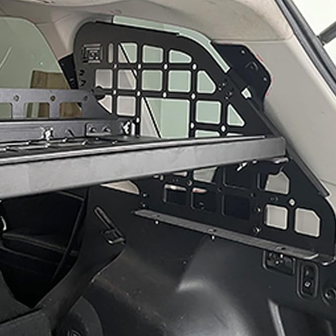 HIGH FLYING for Subaru Forester 14-18 Car Accessories Modular Storage Molle Panels System Trunk Shelf Luggage Storage Carrier Trunk Organizer Aluminum (Side Panels with Manual Tailgate)