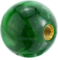 Lunsom Round Shift Knob, Ball Shape Gear Shifter Lever Head Shift Ball Car Stick Handle Fit Most Automatic Manual Transmission Vehicle (M8x1.25, Green)