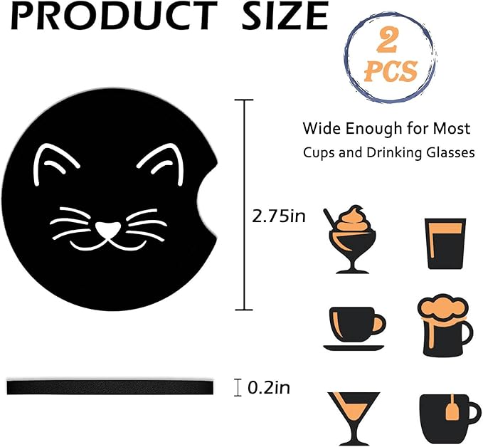 Car Coasters for Cup Holders,2 PCS Universal Non-Slip Rainbow Tree Car Coasters,2.75" Rubber Mat,Tree of Life Cars Accessories Cup Drink Holder Coaster Decor Trees of Life Gifts for Women,Men,Mom