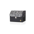 Ergocar Car Trunk Organizer Luxury Foldable Car Boot Tidy Storage Box Waterproof Leopard Car Boot Storage Organiser for Car/SUV/Truck/Auto (Black Leopard-S)