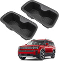 2PCS Rear Row Door Cup Holder Organizer Compatible with 2024 2025 Hyundai Santa Fe 6/7 Seat Accessories, Noise-Free Water & Dust Proof Insert Console Drink Holder Fit for Santafe Accessories
