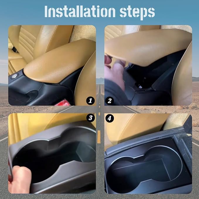 Cup Holder,Center Console Armrest Box Add-on Drink Insert Organizer Storage for Porsche Boxster 986 1997-04 for Porsche Carrera 911 996 1999-2004 for Standard Sized Cup