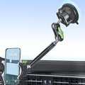 Car Phone Holder-Phone Mount for Car Windshield & Truck-Holder with 360° Rotating Metal Arm-Mount with Super Stable Suction Cup for All Vehicles