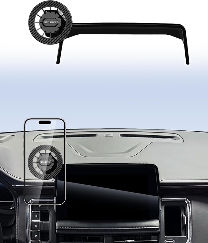 Car Phone Holder for Chevrolet Chevy Tahoe/Suburban/GMC Yukon 2021-2024 Accessories 10.2-inch Screen, Automobile Cradles Magnetic Phone Mount Compatible with MagSafe, Strong Magnets Cell Phone Base