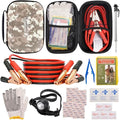 Car Roadside Emergency Kit with Battery Jumper Cables,Car Accessories for Men or Women,Automotive Safety Kit for Car,Vehicle,Truck or SUV,Gifts for Men or Him,Camouflage
