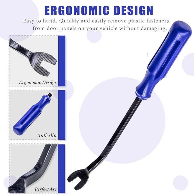 1 PCS Car Clips Fastener Remover Tool, Car Panel Dashboard Door Window Tool, Fastener Car Panel Door Interior Window Tool, Clip Puller Rivet Removal Tool (Blue)