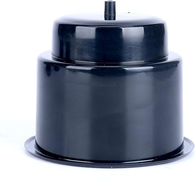 (Set of 5) Amarine-Made Black Recessed Drop in Plastic Cup Drink Can Holder with Drain for Boat Car Marine Rv - Black