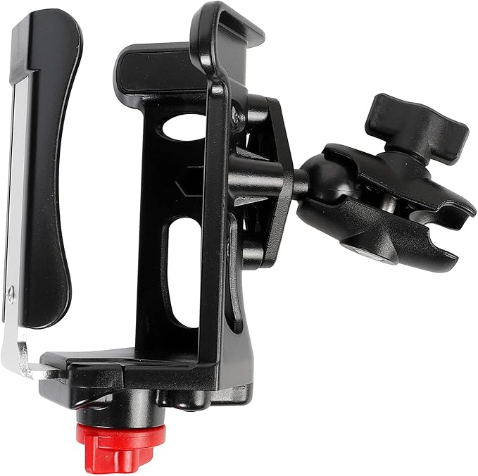 1" Ball Cup Drink Holder with 2.36" Aluminum Arm, Extra Large Adjustable Size Water Bottle Holder for 2.36-3.54" Dia Bottles, Fits RAM Mounts & Motorcycle/Bike 1" Ball Mount