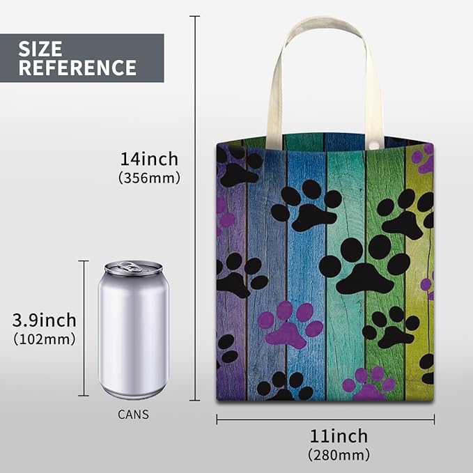 Car Trash Can, Cute Car Trash Bag, Hanging Car Organizer, Rainbow Dog Paw