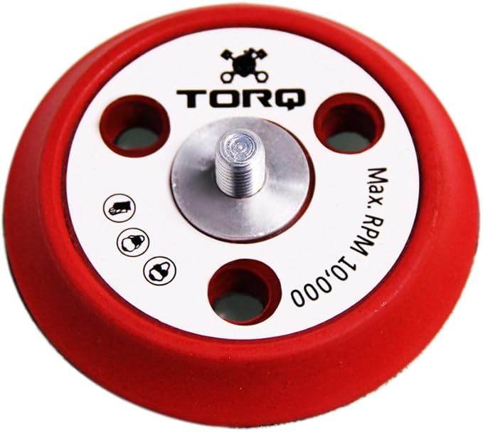 Chemical Guys Torq BUFLC_200 R5 Dual-Action Backing Plate with Hyper Flex Technology, Red (3 Inch)