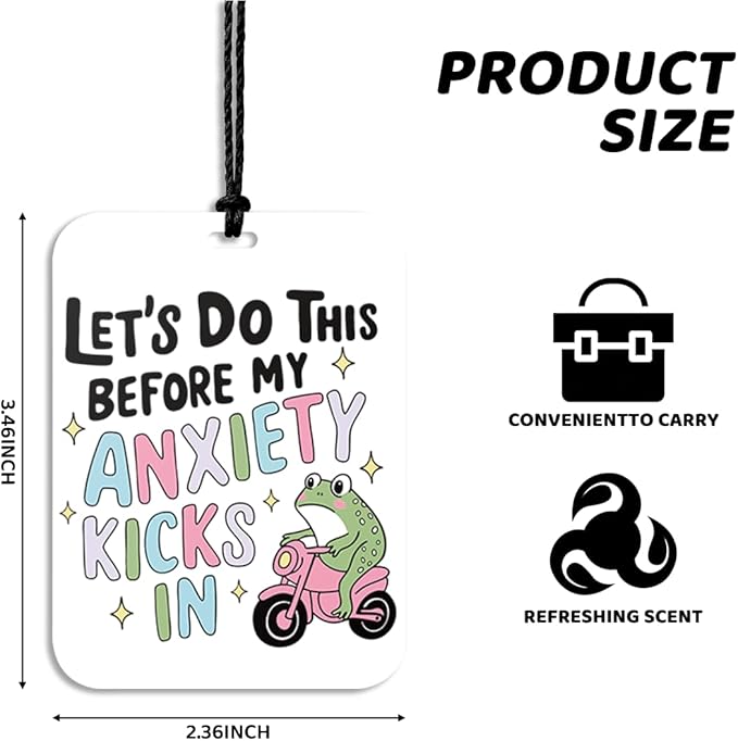 4Pcs Funny Car Air Freshener Hanging Silly Goose Frog Dinosaurs Car Accessories Gifts for Women Men Cute Air Freshener for Interior Car Mirror Home Wardrobe Decor