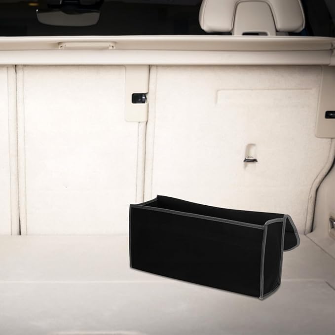 Foldable Felt Car Trunk Organizer with Strong Strap Portable Vehicle Storage Bag for Groceries Cleaning Supplies Sporting Equipment