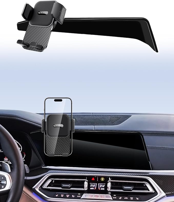 SKYLOTEC Car Phone Holder for BMW X5 2019-2023/X6 2020-2023/X7 2019-2022 Accessories 12.3-Inch Screen Fixed Clip, Automobile Cradles Phone Mount, Cell Phone Base Not Block Air Vent