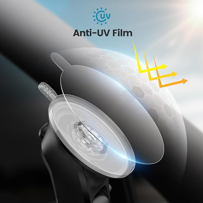 APPS2Car for MagSafe Car Mount, Dashboard & Windshield Suction Cup Holder with Telescopic Arm, Magnetic Phone Holder for Your Car, Designed for iPhone MagSafe Case