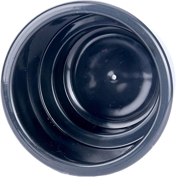 (Set of 4) Amarine-Made Black Recessed Drop in Plastic Cup Drink Can Holder with Drain for Boat Car Marine Rv - Black