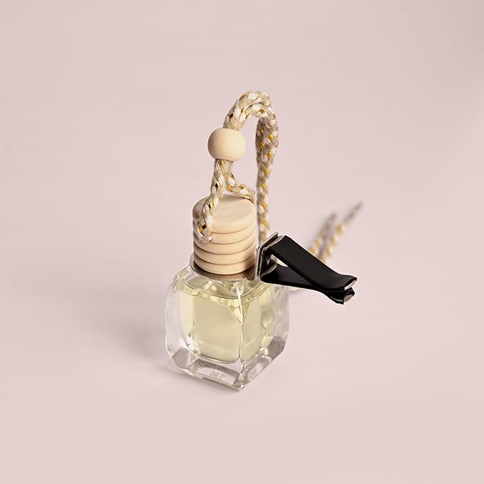 Aqua Hanging Air Freshener for Car, Home | with AC Vent Clip |10ml, 0.34 fl.oz |Luxury, Organic, Toxin-Free, Alcohol-Free Perfume |Interior Accessory for fresh Aroma|Long Lasting Fragrance